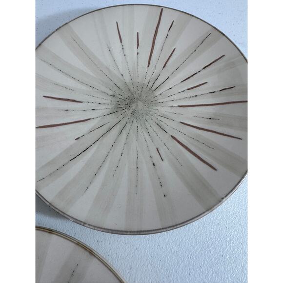 "PIER ONE" Set of 3 dinner plates STONE WEAR "SANCTUARY" SCRATCHES!! - Picture 8 of 8